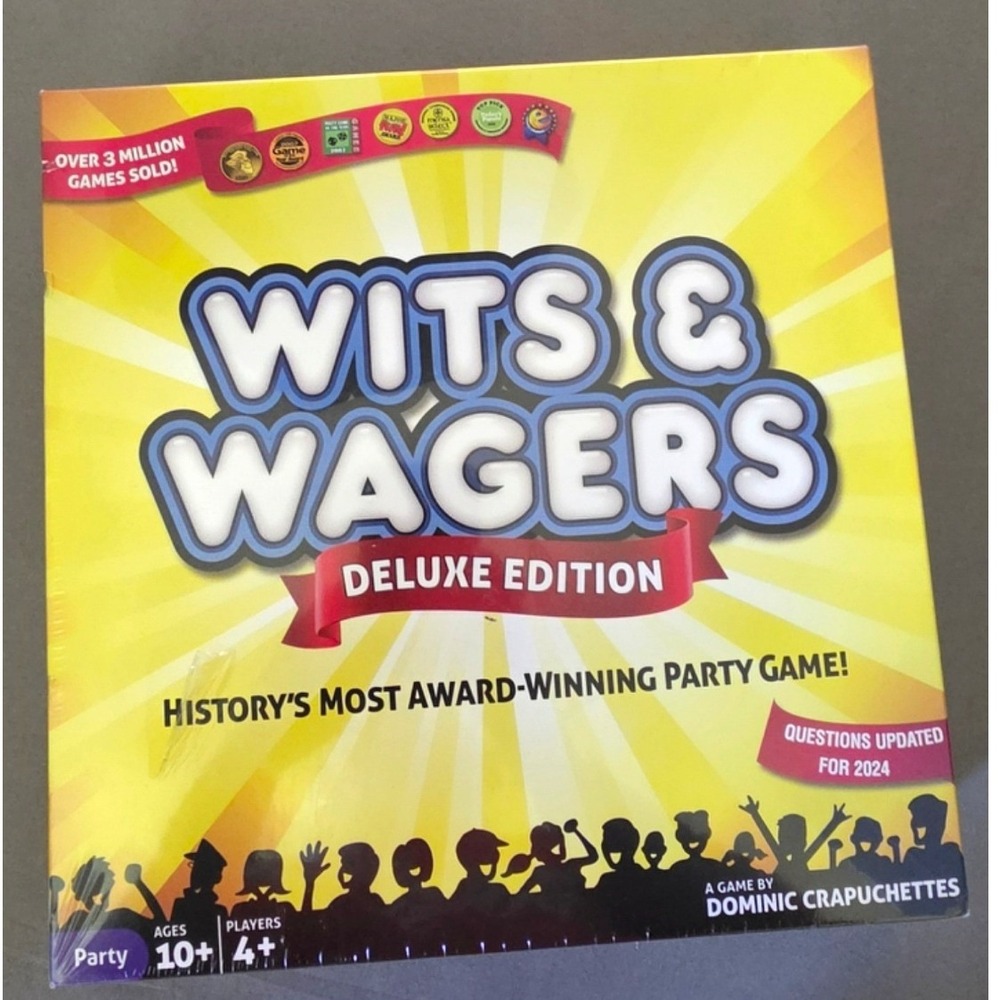 North Star Games Wits & Wagers Deluxe Edition Party Game Yellow Updated 2024